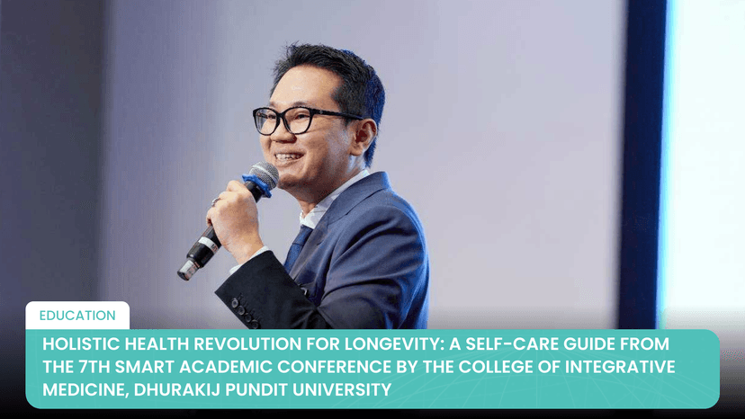 Logo for News - Holistic Health Revolution for Longevity: A Self-Care Guide from the 7th SMART Academic Conference by the College of Integrative Medicine, Dhurakij Pundit University
