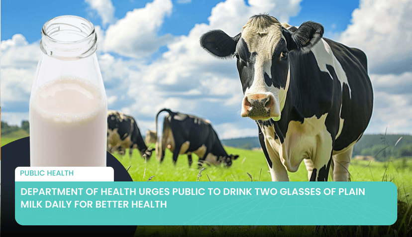 Logo for News - Department of Health Urges Public to Drink Two Glasses of Plain Milk Daily for Better Health