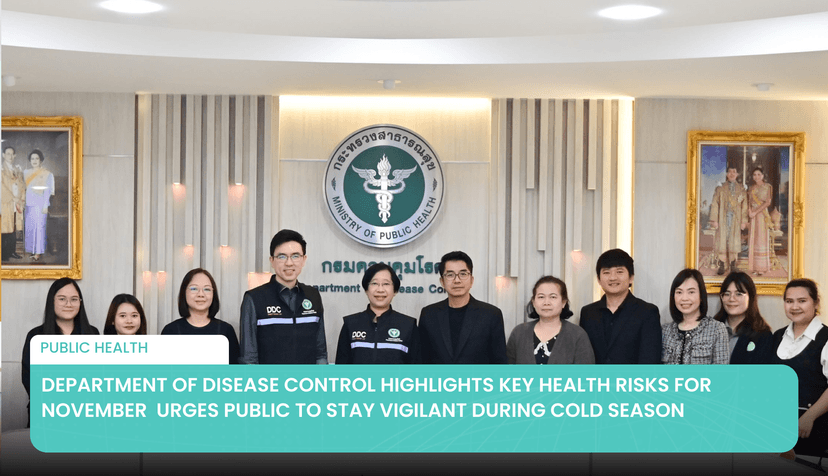 Logo for News - Department of Disease Control Highlights Key Health Risks for November  Urges Public to Stay Vigilant During Cold Season