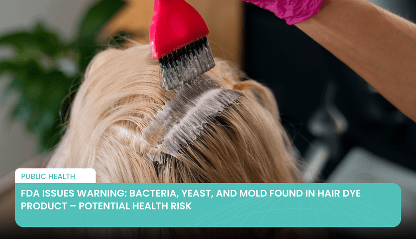 Logo for News - FDA Issues Warning: Bacteria, Yeast, and Mold Found in Hair Dye Product – Potential Health Risk