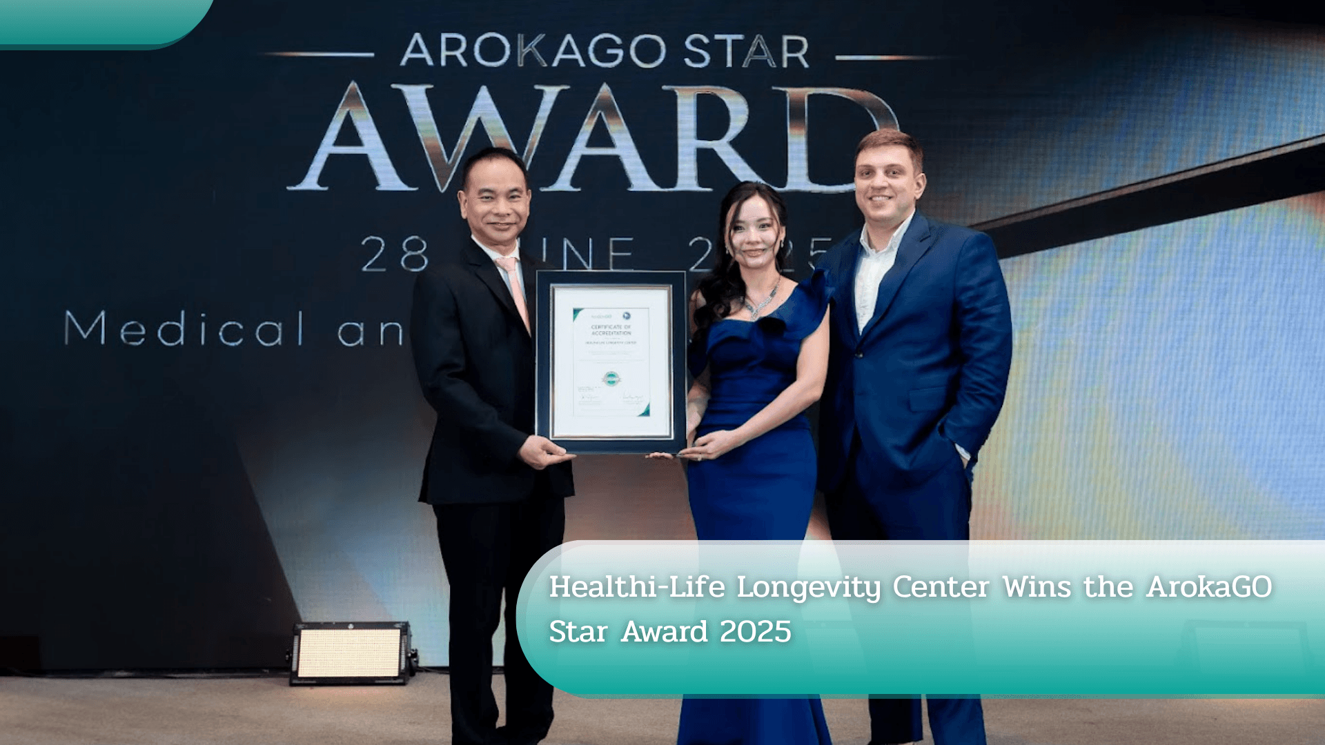 Healthi-Life Longevity Center Wins the ArokaGO Star Award 2025's featured image