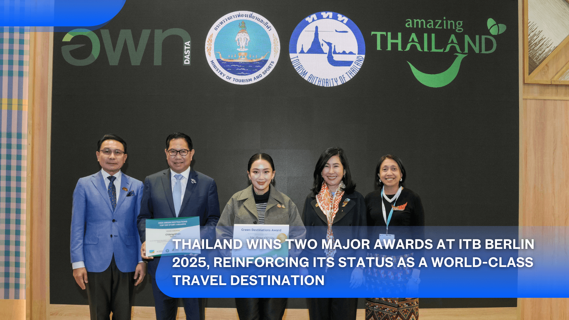 Thailand Wins Two Major Awards at ITB Berlin 2025 from Spartacus Travel Award 2025, Reinforcing Its Image as a World-Class Travel Destination's featured image