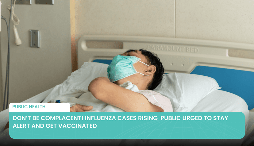 Logo for News - Don’t Be Complacent! Influenza Cases Rising  Public Urged to Stay Alert and Get Vaccinated