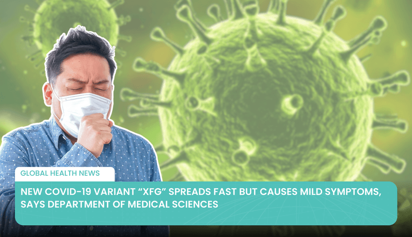 Logo for News - New COVID-19 Variant “XFG” Spreads Fast but Causes Mild Symptoms, Says Department of Medical Sciences